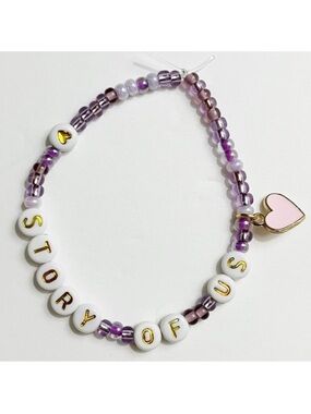 Taylor Swift Eras Tour Friendship Bracelet The Story Of Us Speak Now w/ Charm